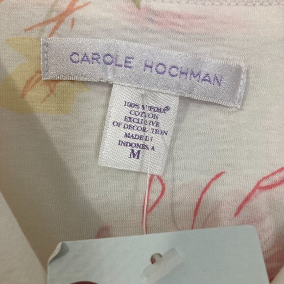 New with Tags Carole Hochman Women Size M Sleep Shirt White 100% Supima Cotton - Picture 4 of 13